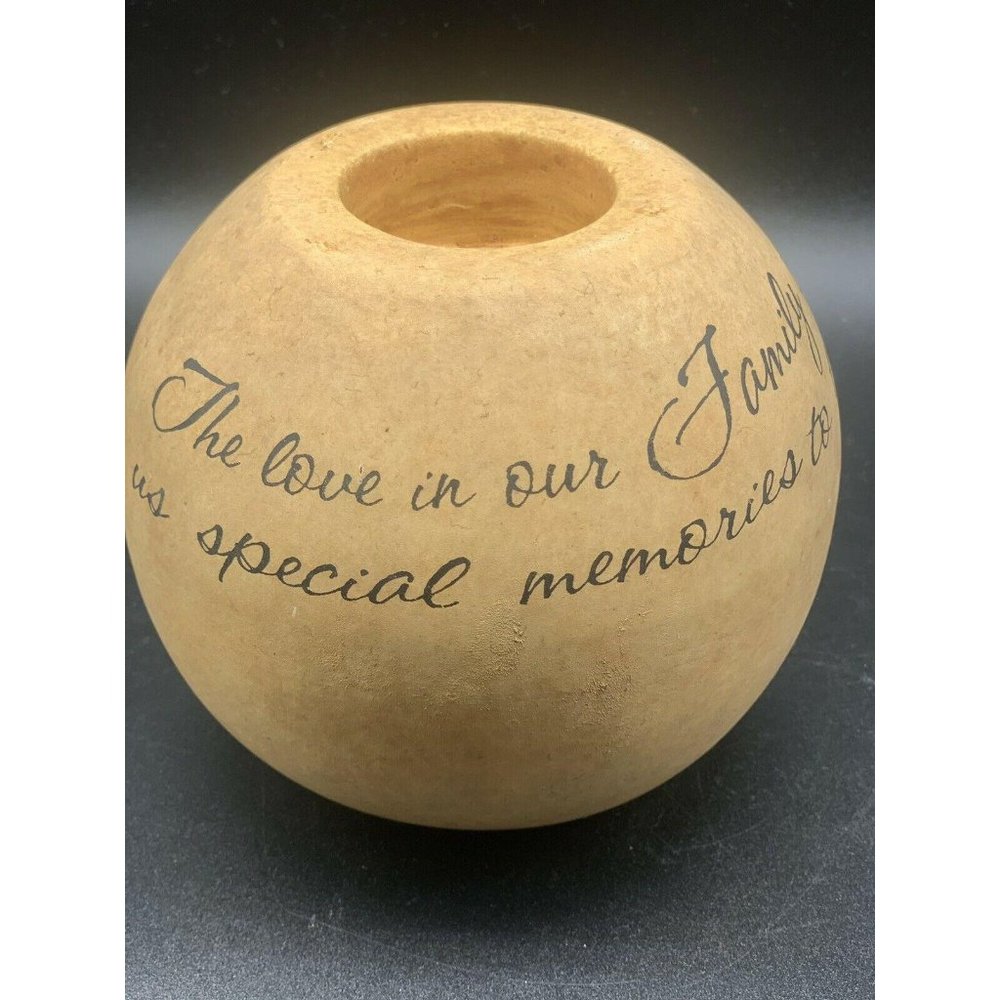 Tea Light Candle Holder The Love in Our Family Flows Deep 05676 Pavilion